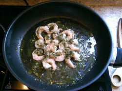 Garnelen mit Kräutern